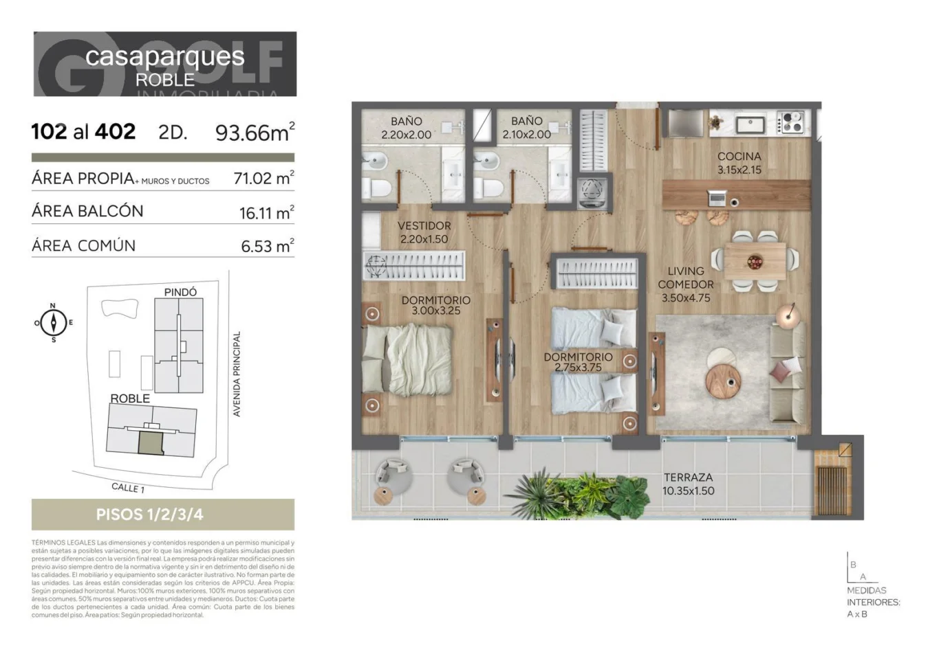 Apartamento en Carrasco Norte, propiedad 183235 -Imagen 2