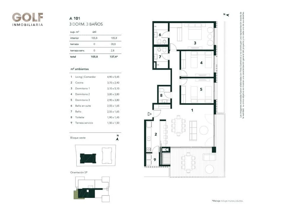 Apartamento en Parques Barrio Jardín, propiedad 222582 -Imagen 9