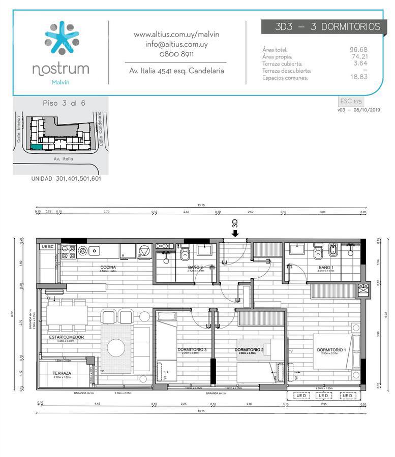 Apartamento en Malvín, propiedad 273236 -Imagen 12