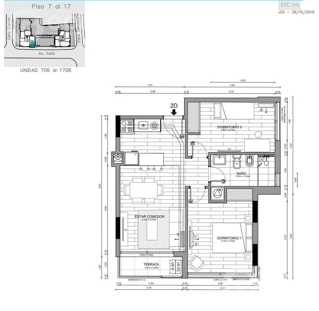 Apartamento en Malvín, propiedad 273246 -Imagen 13