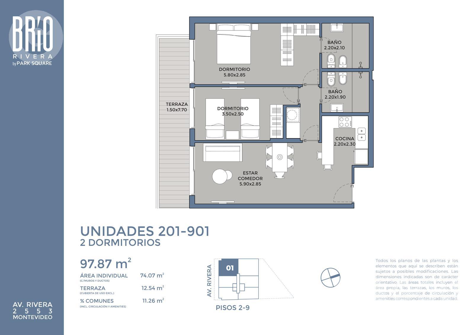 Apartamento en Pocitos, propiedad 274249 -Imagen 8