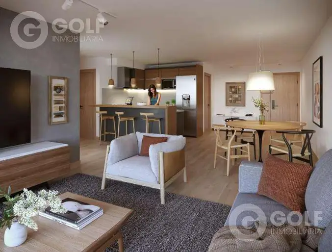 Venta de apartamento de 1 dormitorio con terraza en Pocitos