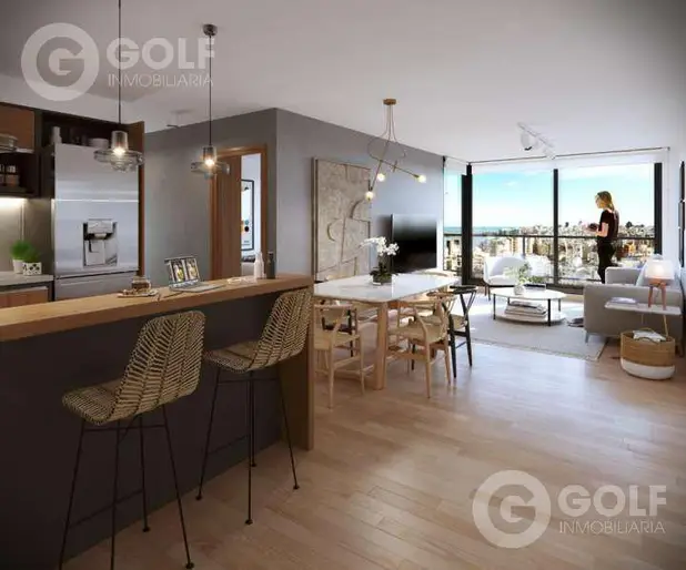 Venta de apartamento 2 dormitorios con terraza en Pocitos