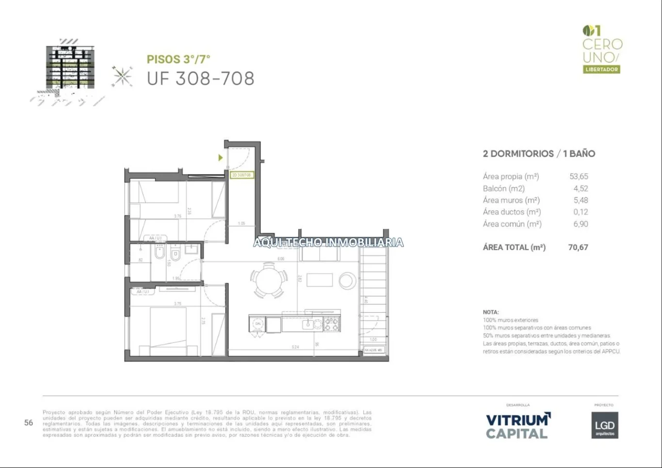 Apartamento en Aguada, propiedad 287454 -Imagen 2