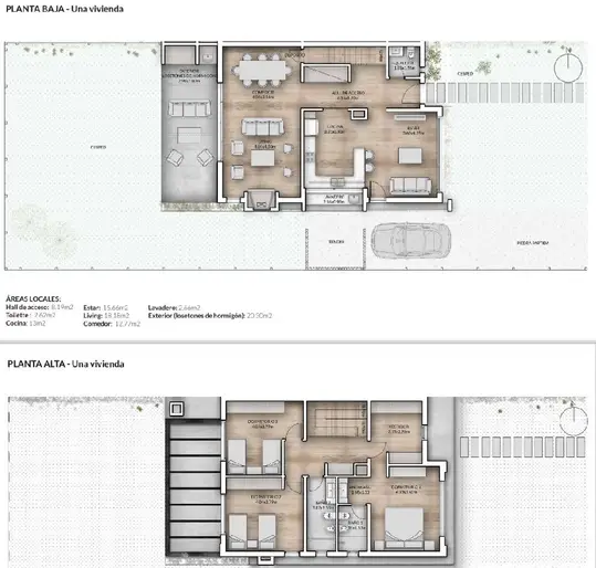 Barrio Parques. 185m2 + 30.  3 dorms + estar. PISCINA