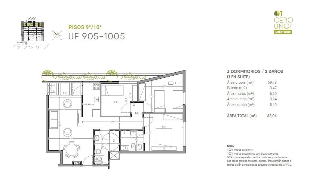 Apartamento en Aguada, propiedad 271709 -Imagen 19