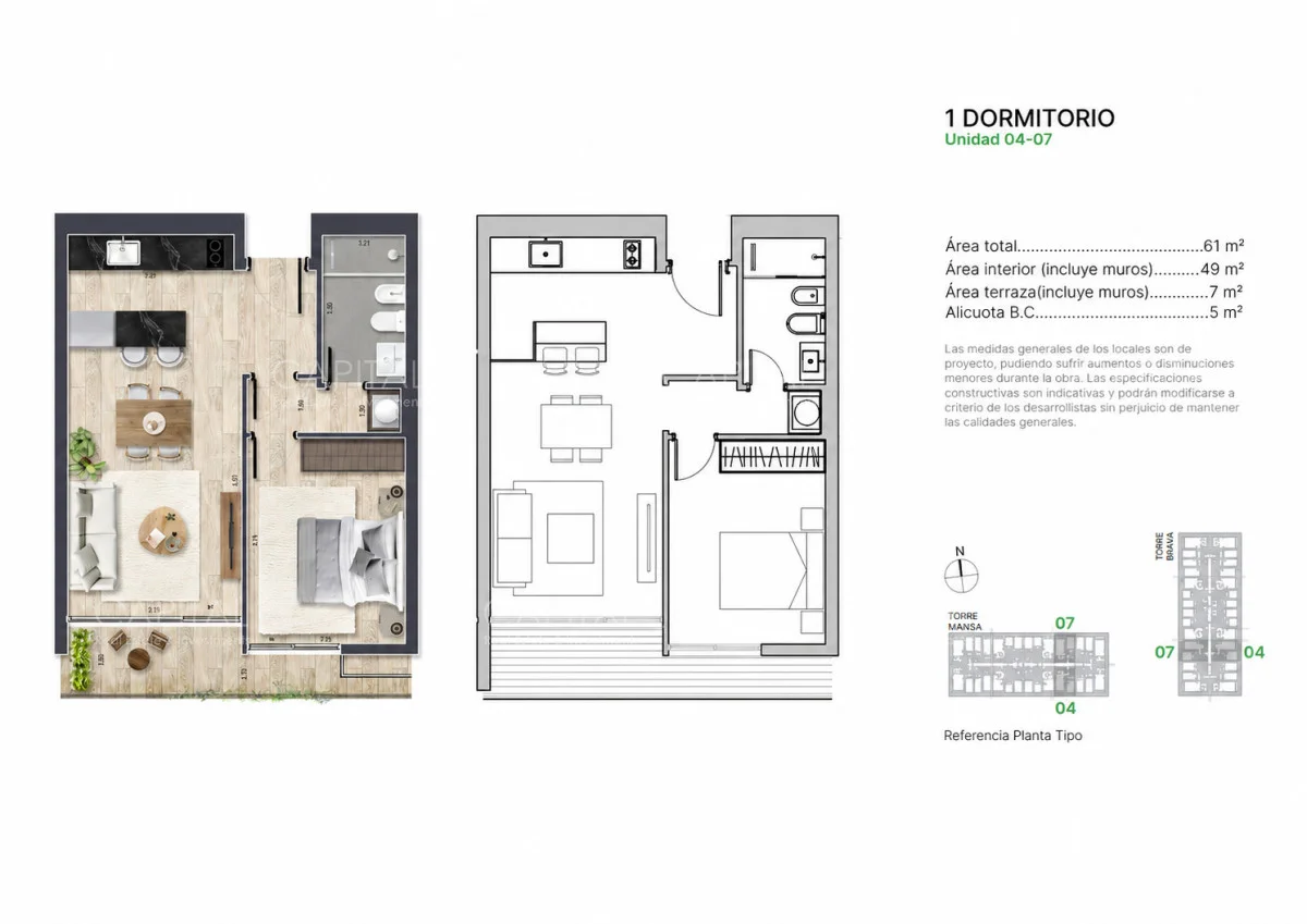 Apartamento en Av. Chiverta, propiedad 277972 -Imagen 2