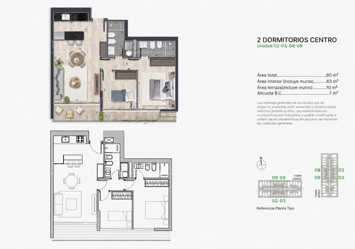 Apartamento en Av. Chiverta, propiedad 277988 -Imagen 2
