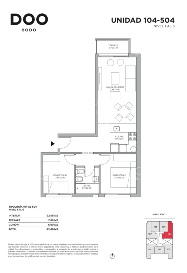 Apartamento en Cordón, propiedad 278024 -Imagen 6