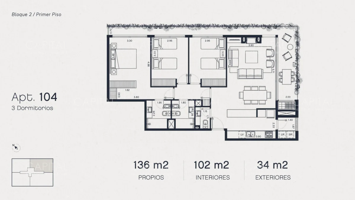 Apartamento en Montoya, propiedad 278398 -Imagen 2