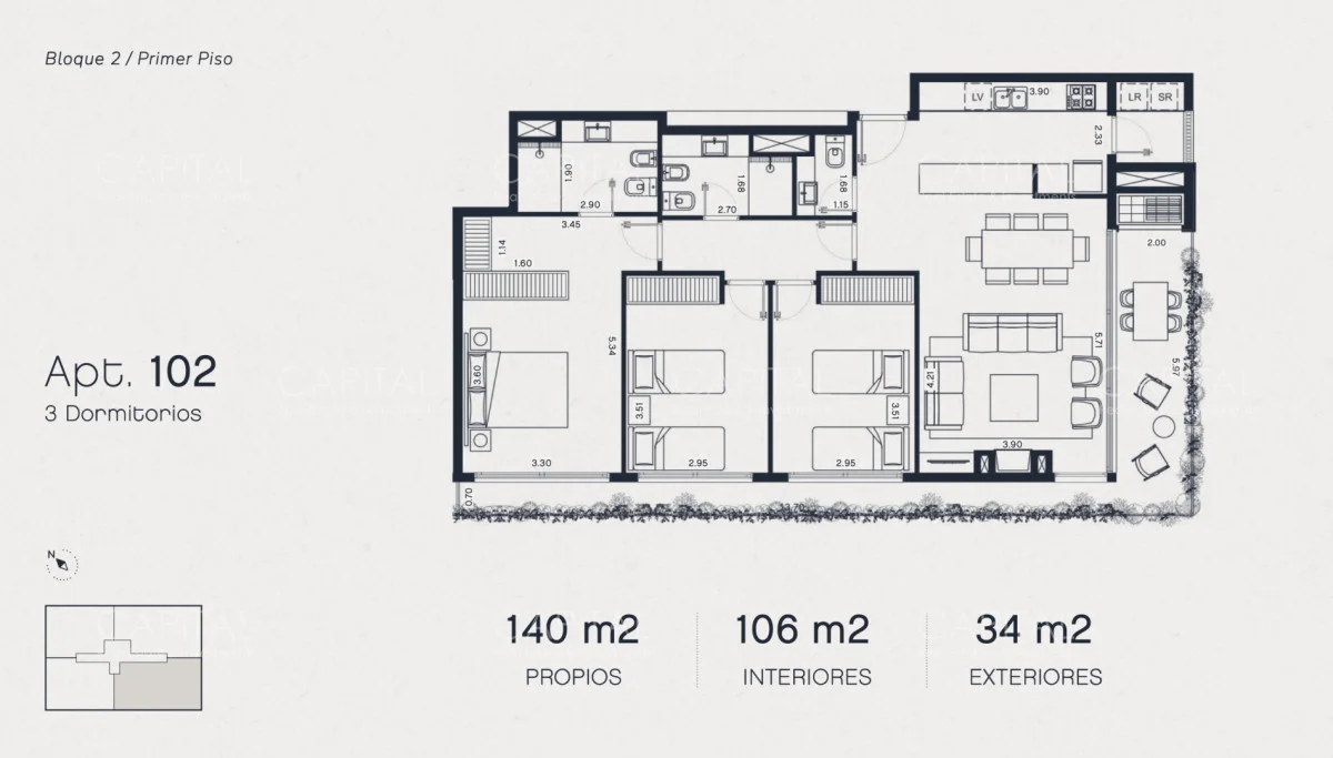 Apartamento en Montoya, propiedad 278404 -Imagen 2