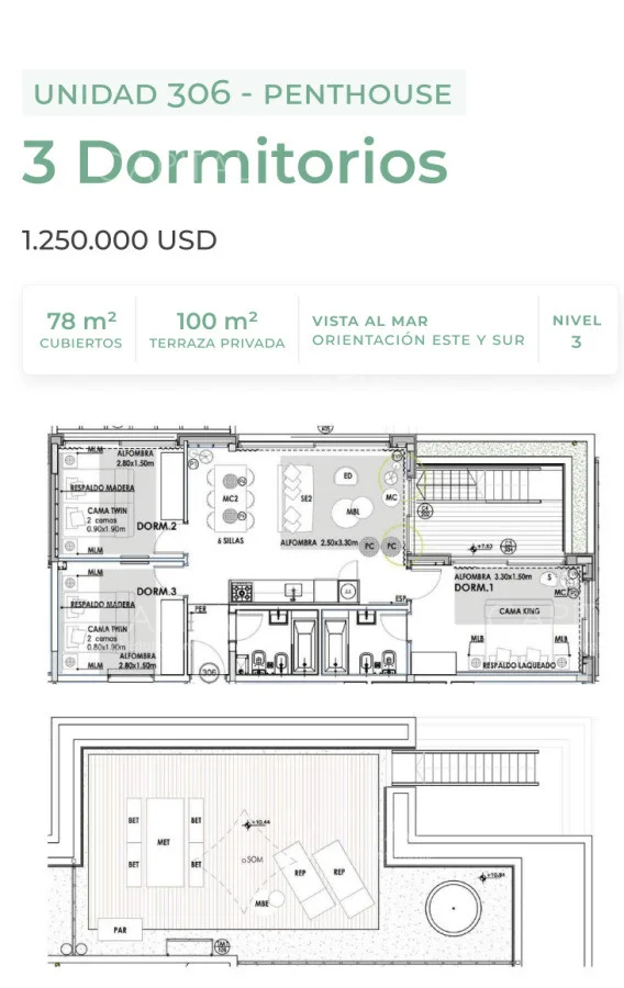 Apartamento en José Ignacio, propiedad 278489 -Imagen 2