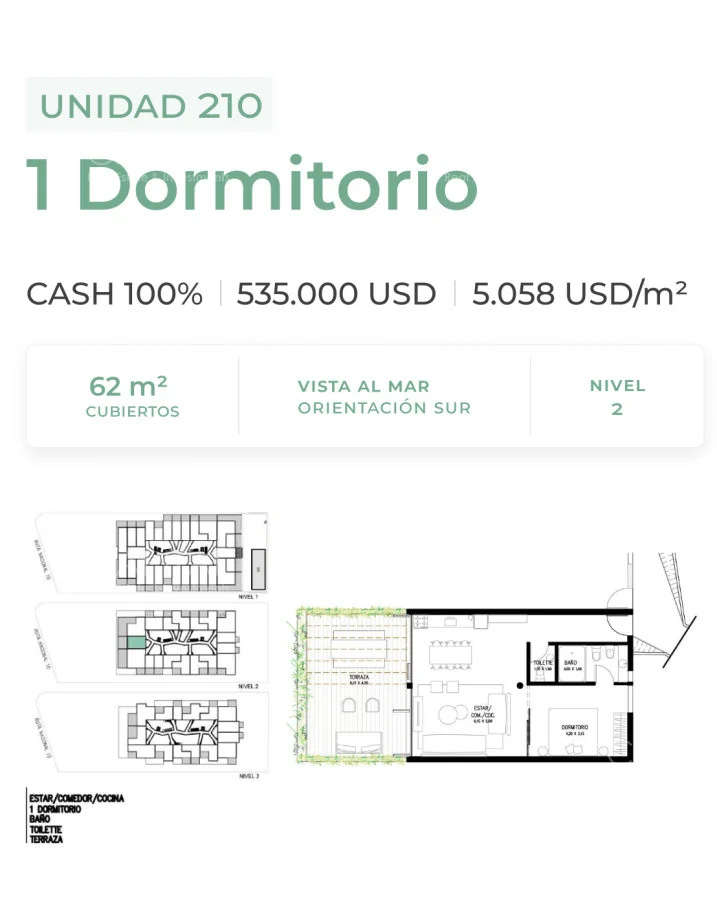Apartamento en José Ignacio, propiedad 278491 -Imagen 2