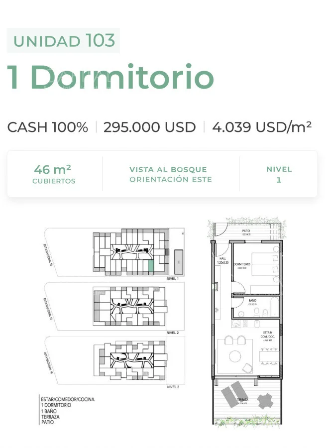 Apartamento en José Ignacio, propiedad 278493 -Imagen 2