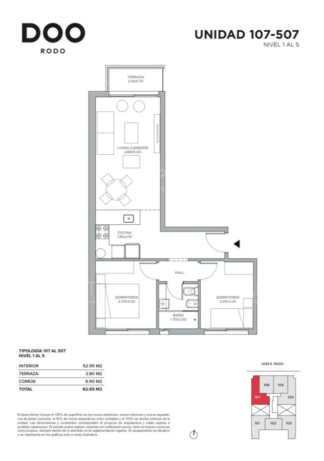 Apartamento en Cordón, propiedad 278507 -Imagen 6
