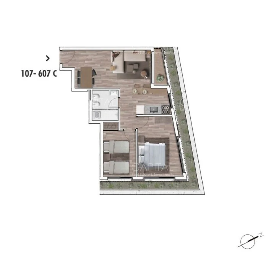 Apartamento en La Blanqueada, propiedad 279583 -Imagen 9