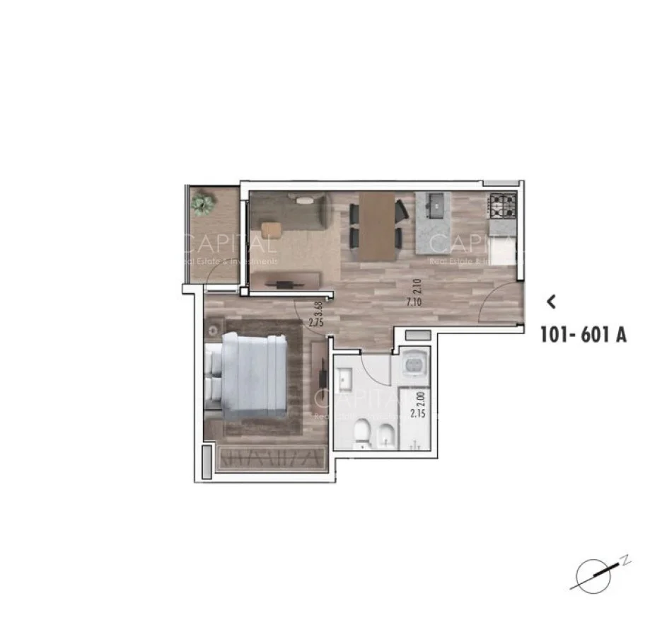 Apartamento en La Blanqueada, propiedad 279584 -Imagen 8