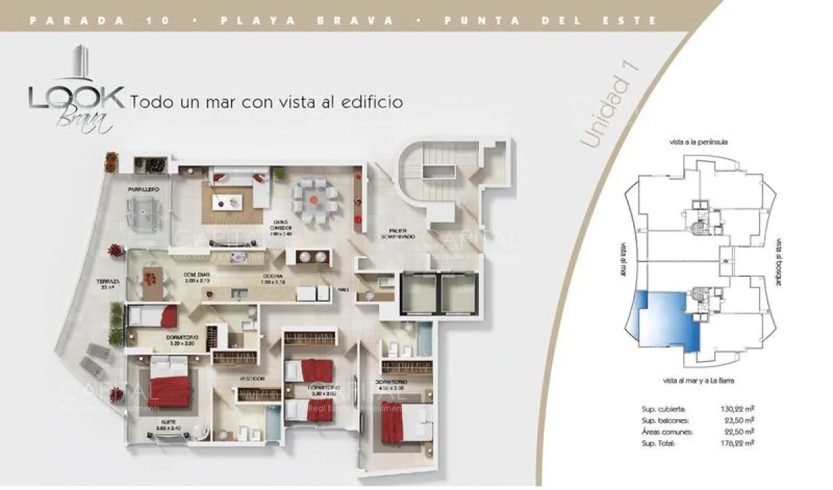 Apartamento en Playa Brava, propiedad 279663 -Imagen 24