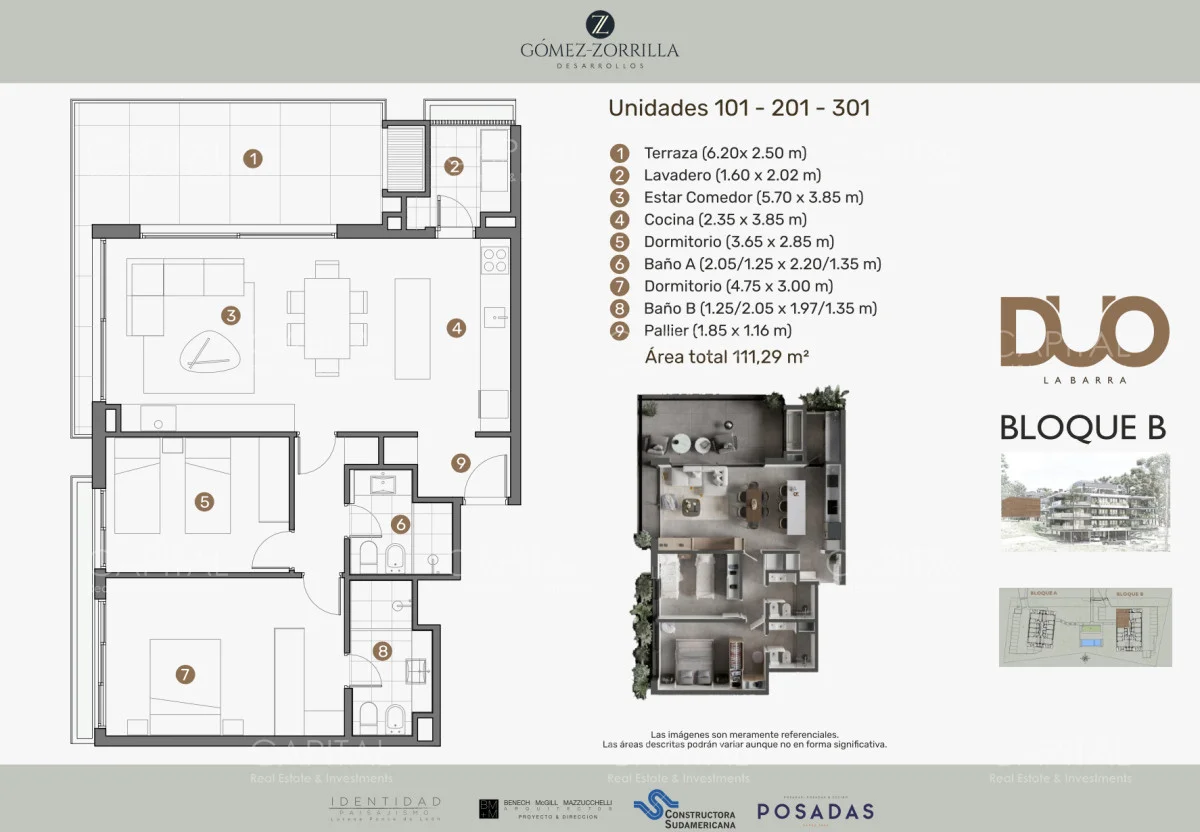 Apartamento en La Barra, propiedad 280004 -Imagen 2