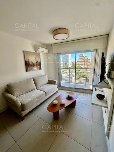 Apartamento amoblado de dos dormitorios en alquiler anual, Pocitos.