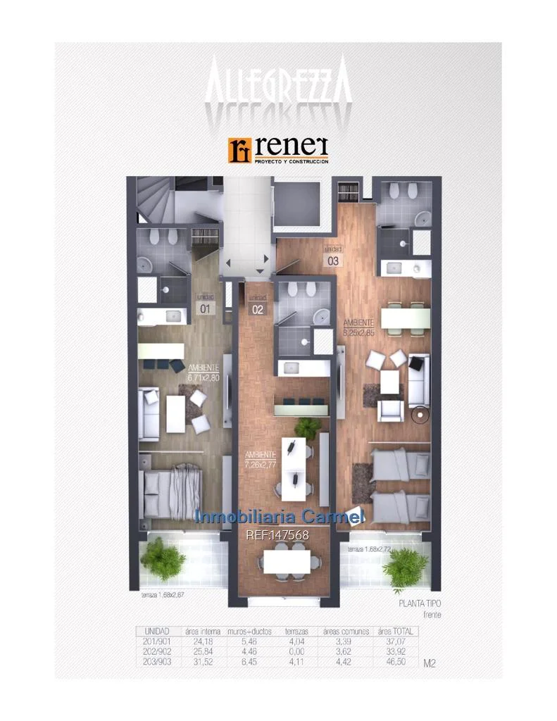 Apartamento en Pocitos, propiedad 291922 -Imagen 5