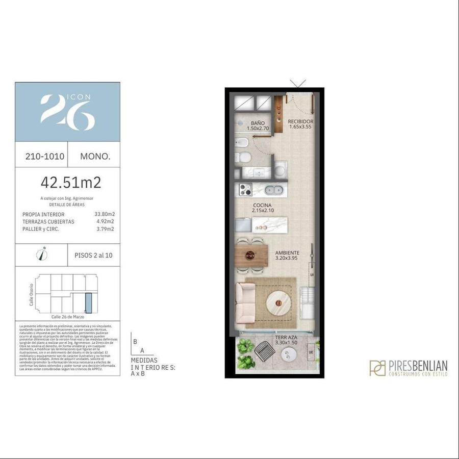 Apartamento en Pocitos Nuevo, propiedad 258931 -Imagen 8