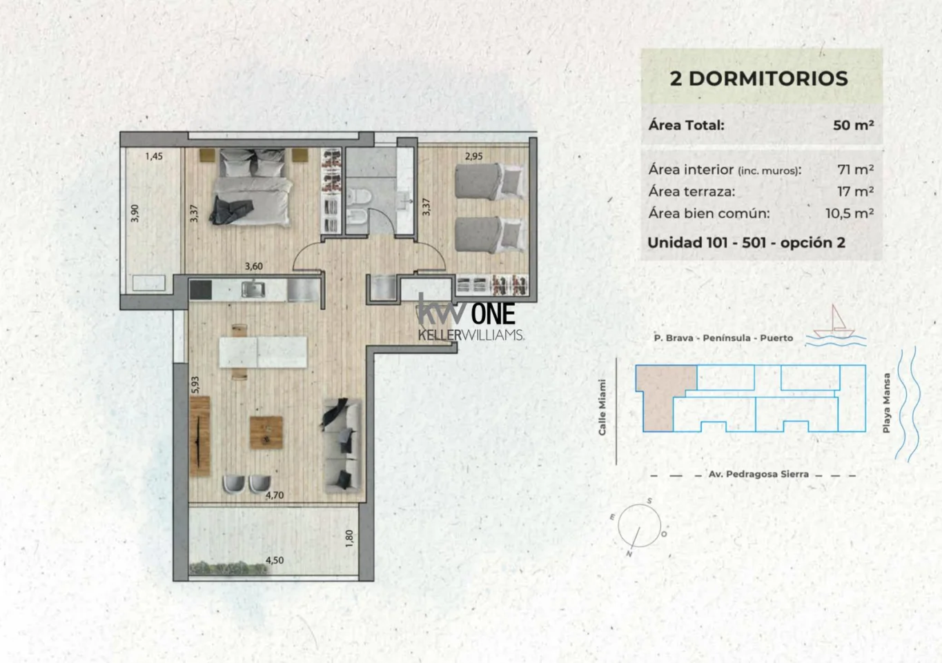 Apartamento en Playa Mansa, propiedad 295752 -Imagen 14