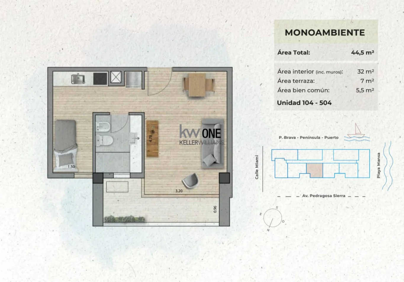 Apartamento en Playa Mansa, propiedad 295752 -Imagen 5