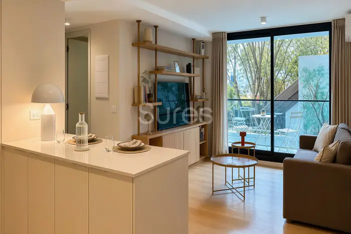 Alquiler de apartamento de 1 dormitorio amoblado a estrenar, con garaje en Punta Carretas - ODA