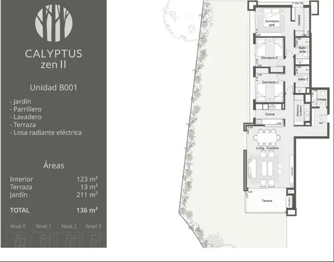 venta apartamento 3 dormitorios Carrasco