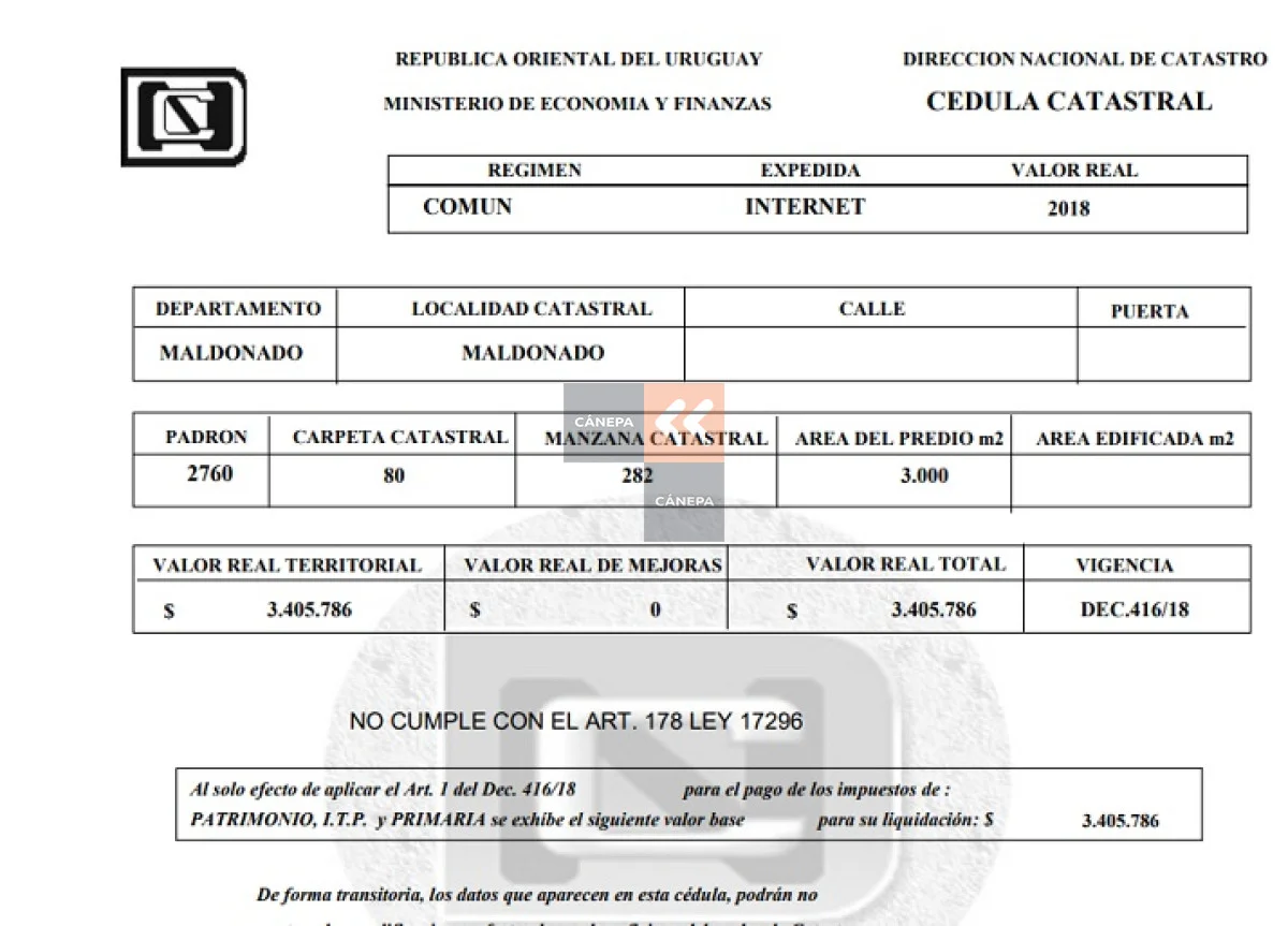 Terreno en Playa Mansa, propiedad 18556 -Imagen 4