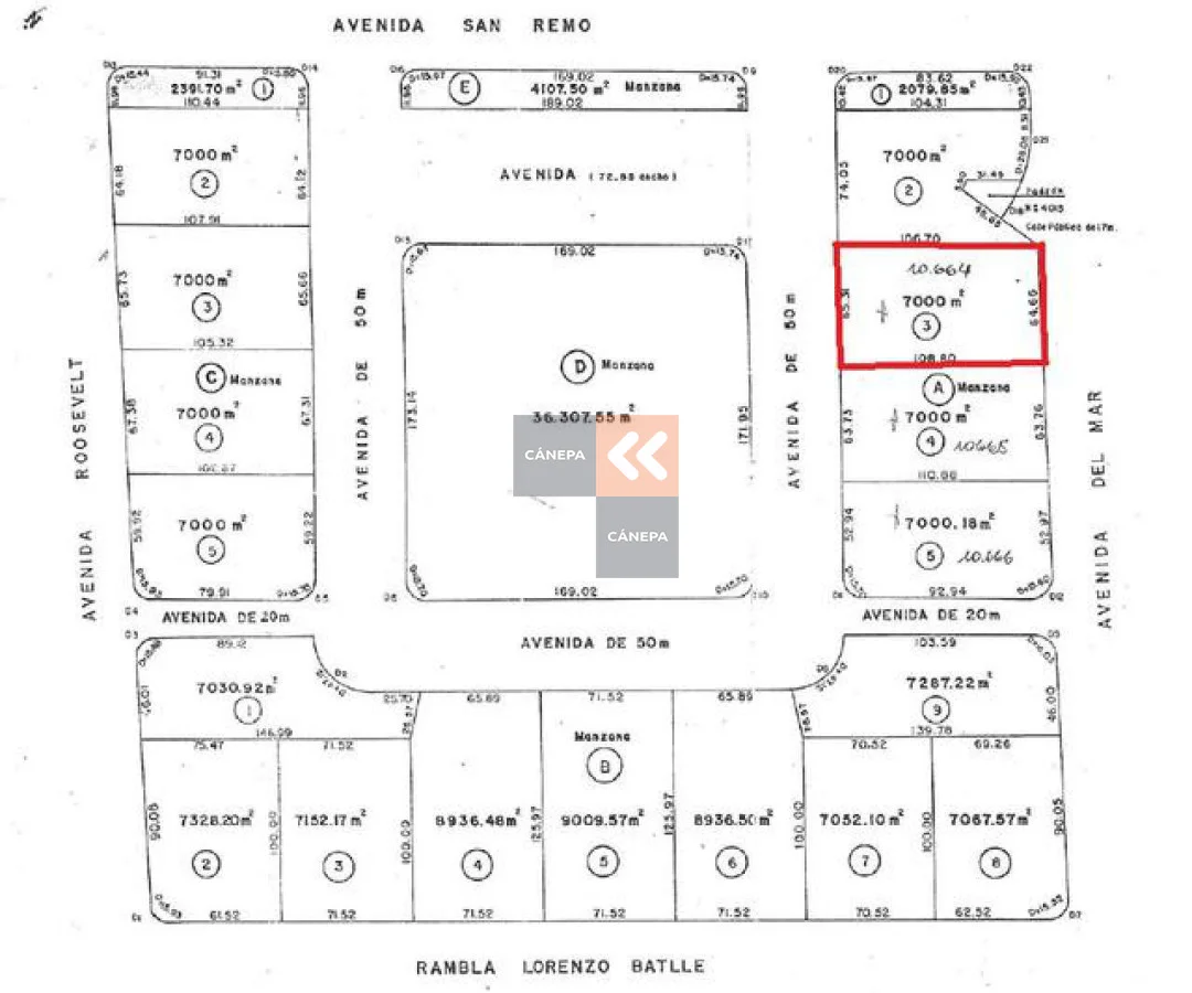Terreno en Playa Brava, propiedad 18560 -Imagen 1