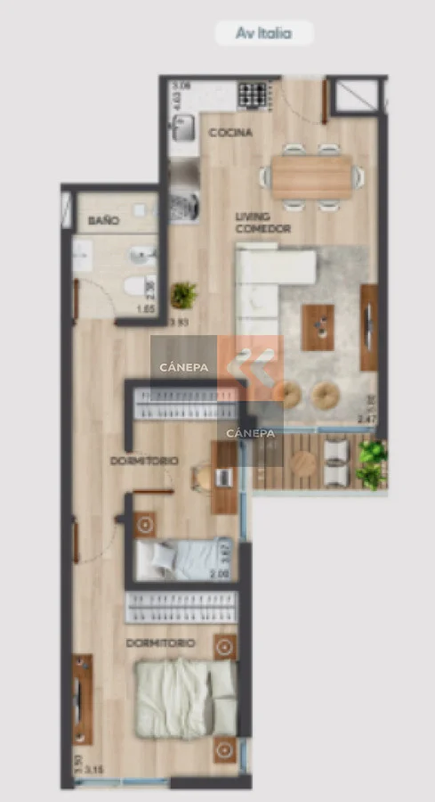 Apartamento en Parque Batlle, propiedad 272117 -Imagen 2