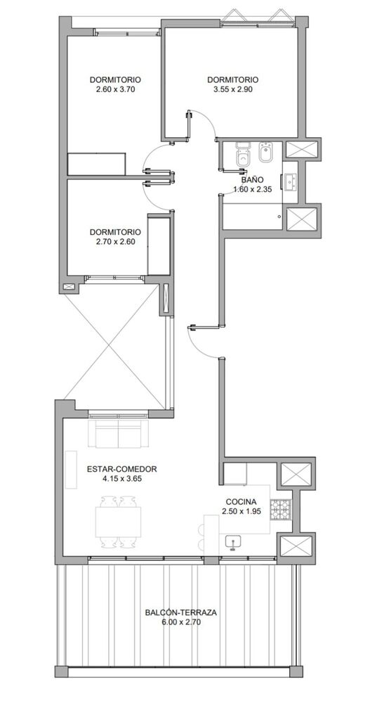 Apartamento en Palermo, propiedad 273333 -Imagen 8