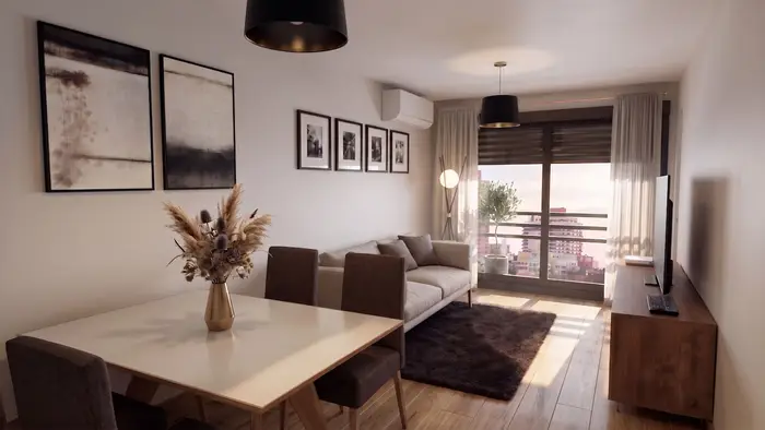 Apartamento de un dormitorio en Parque Batlle