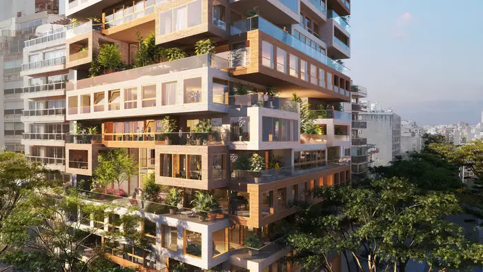 Apartamentos de 3 y 4 dormitorios frente a Parque Villa Biarritz | Arquitectura internacional