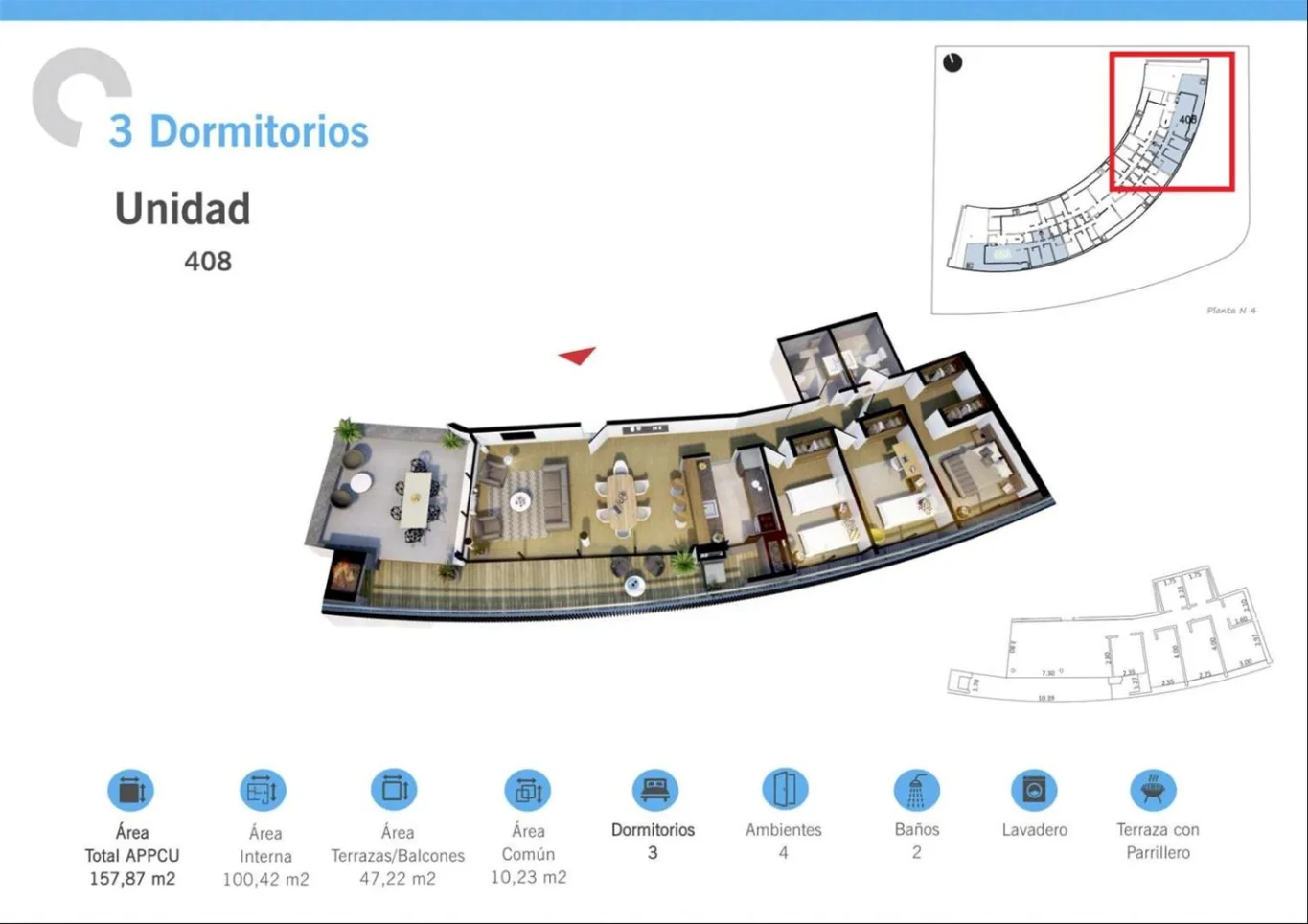 Apartamento en Carrasco, propiedad 290945 -Imagen 2