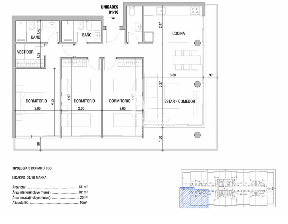 Apartamento en Av. Chiverta, propiedad 260210 -Imagen 8