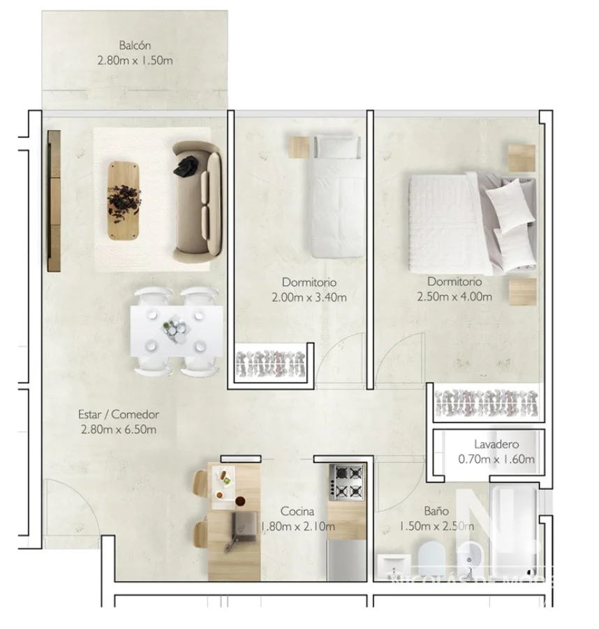 Apartamento en Maldonado, propiedad 27711 -Imagen 2