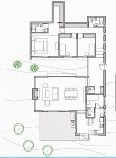 Vende apartamento de 3 dormitorios con Parrillero en Punta Ballena