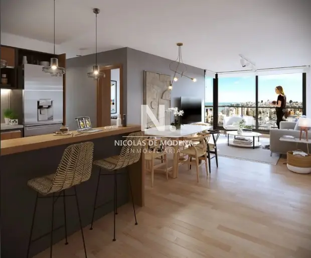 Venta Apartamento en Construccion de 1 Dormitorio en Pocitos - Montevideo.Ideal Para Renta.