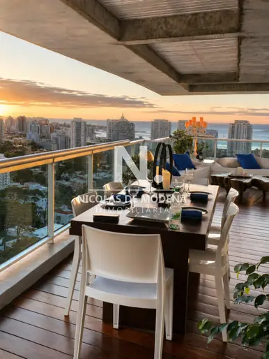 PEnthouse con vista panoramica de Punta del Este, 2 dormitorios en venta