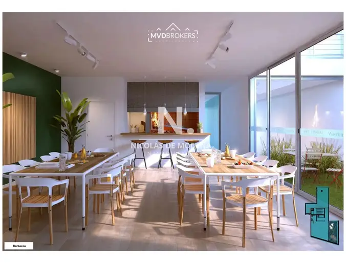 Venta Apartamento 2 dormitorios A Estrenar en Tres cruces-Montevideo!