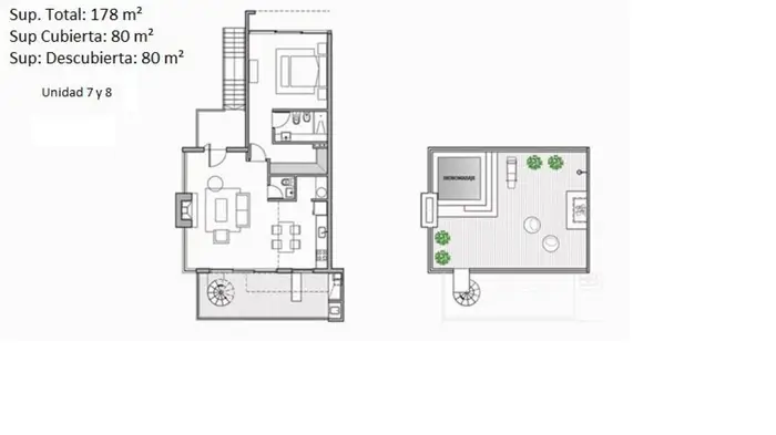 Apartamento en venta en Punta Ballena, de 1 dormitorio.