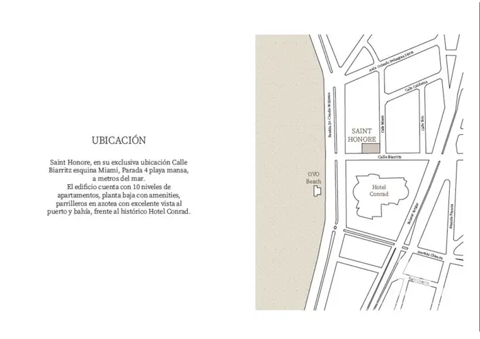 Departamento de 1 dormitorio en venta con vista al mar. A ESTRENAR. Saint Honore