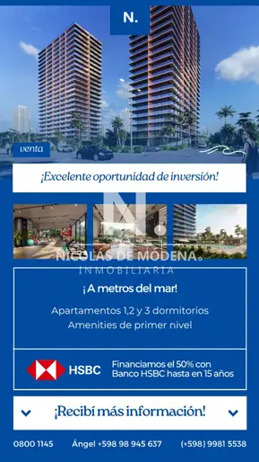LAnzamiento, departamento de 1 dormitorio en venta, Torre II - Torres del Este