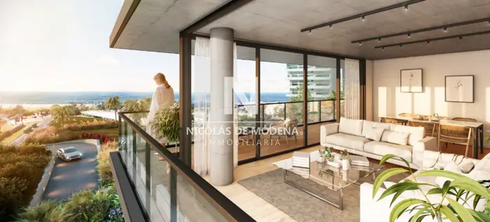 En venta 2 dormitoros en apartamento a metros del mar en Playa Mansa