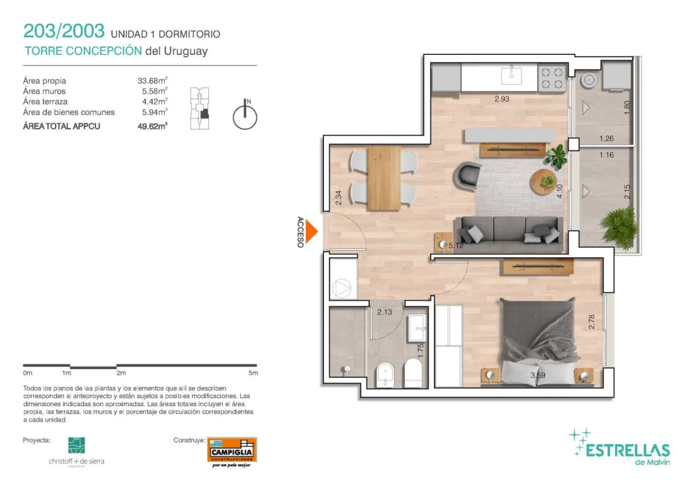 Apartamento en Malvín, propiedad 294918 -Imagen 1
