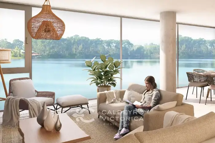 Apartamento frente al Lago Calcagno 9680, de 3 dormitorios