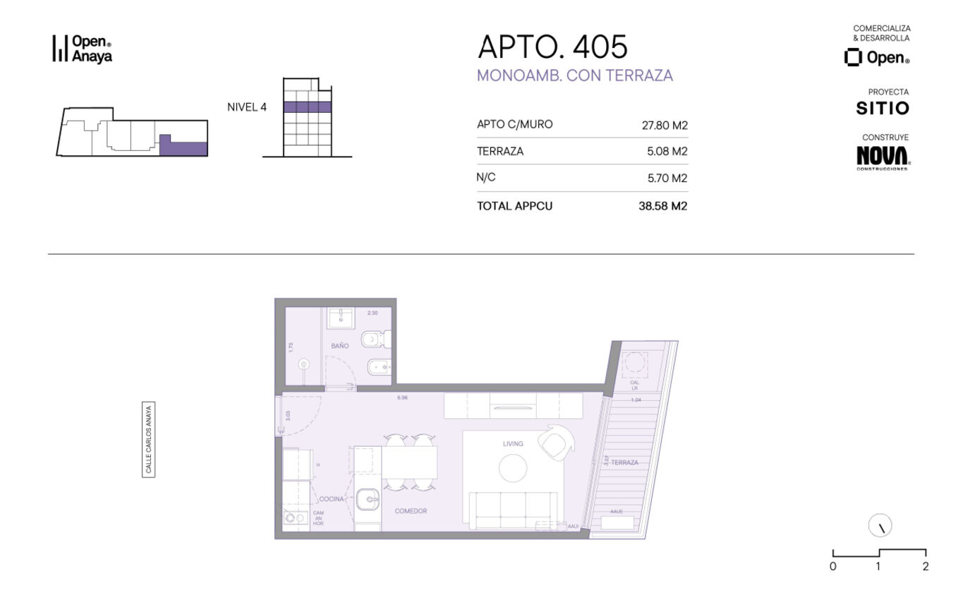Apartamento en La Blanqueada, propiedad 272684 -Imagen 3